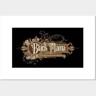 Big Mama Big is Beautiful Vintage Cottagecore for Black Moms Posters and Art